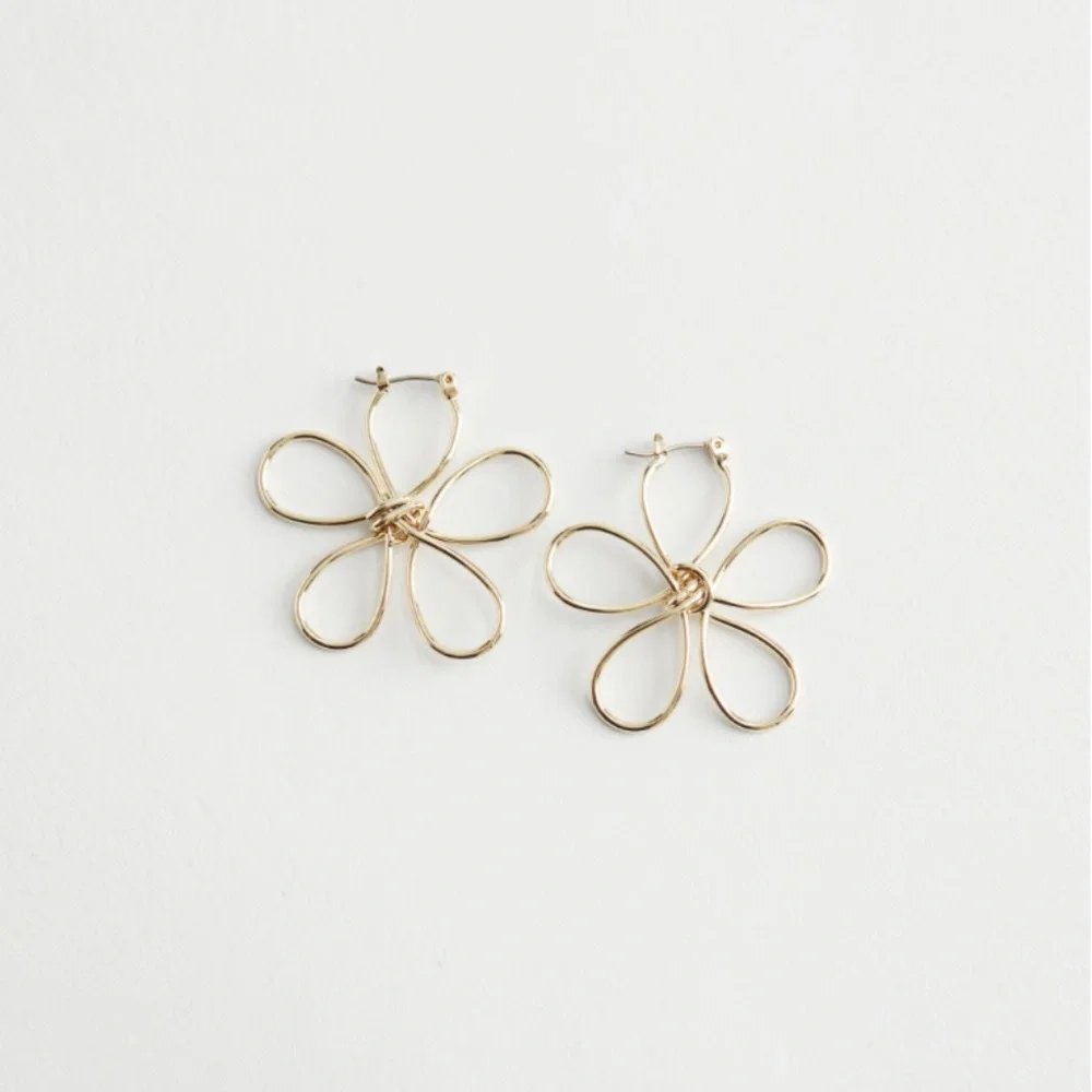 & Other Stories Floral Drop Earrings